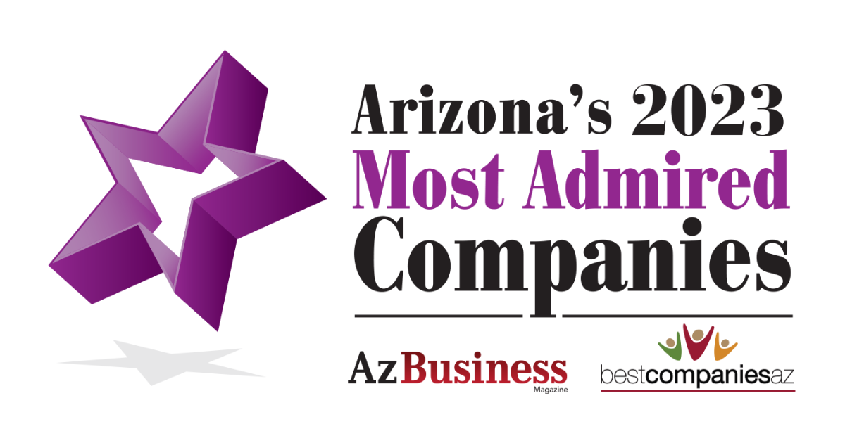 Arizona’s 2023 Most Admired Companies, from Az Business and BestCompaniesAZ