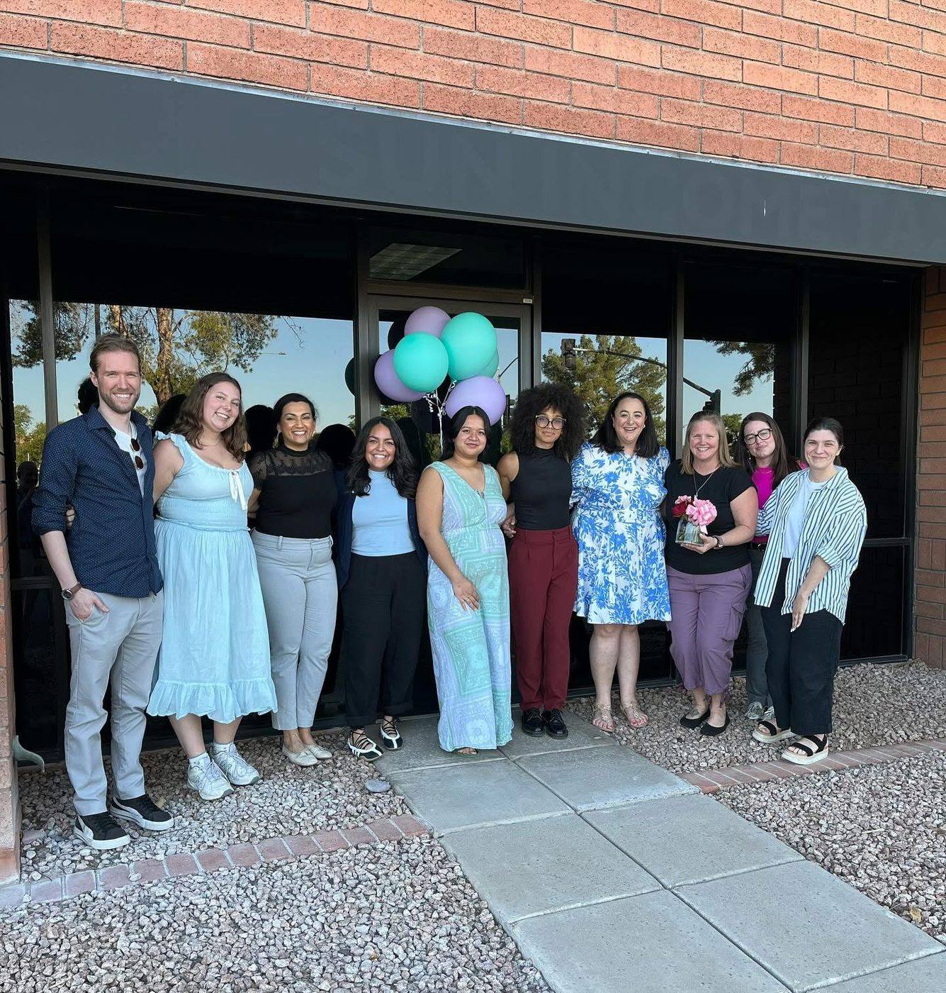 Axis for Autism team members and clinic moments with families and staff
