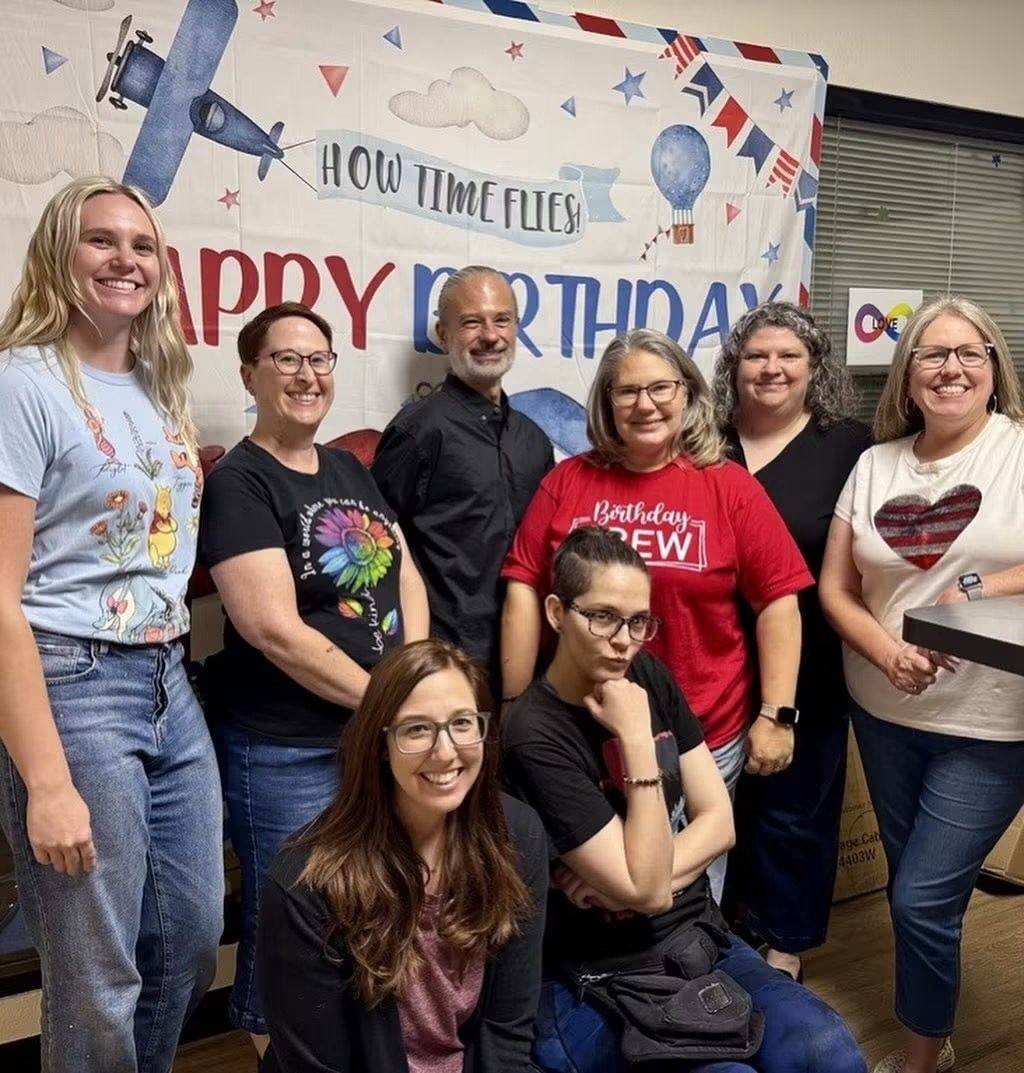 Axis for Autism team members and clinic moments with families and staff