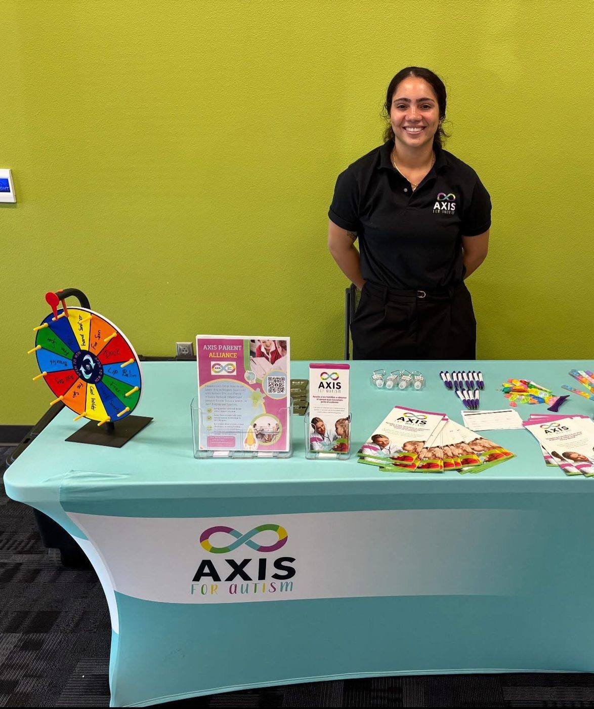 Axis for Autism team members and clinic moments with families and staff