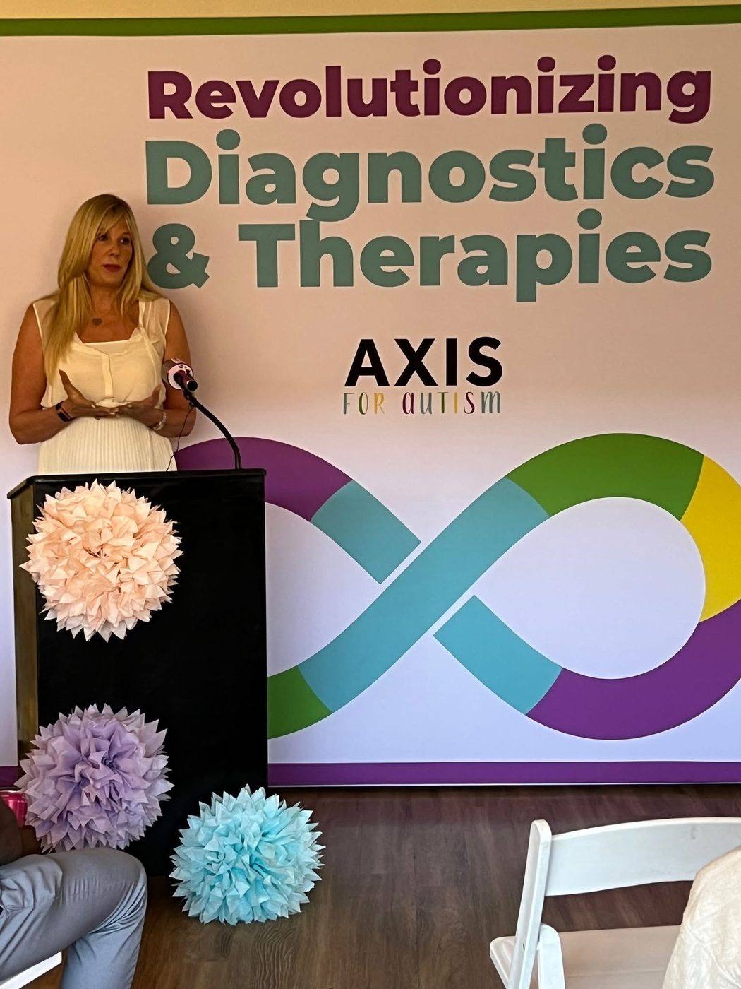 Axis for Autism team members and clinic moments with families and staff